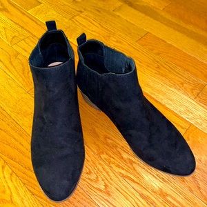 A New Day Black Faux Suede Bootie